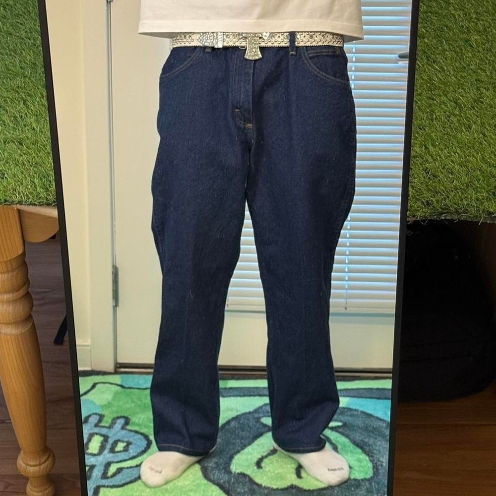 Wrangler Cowboy Cut slim fit blue jeans 38x30